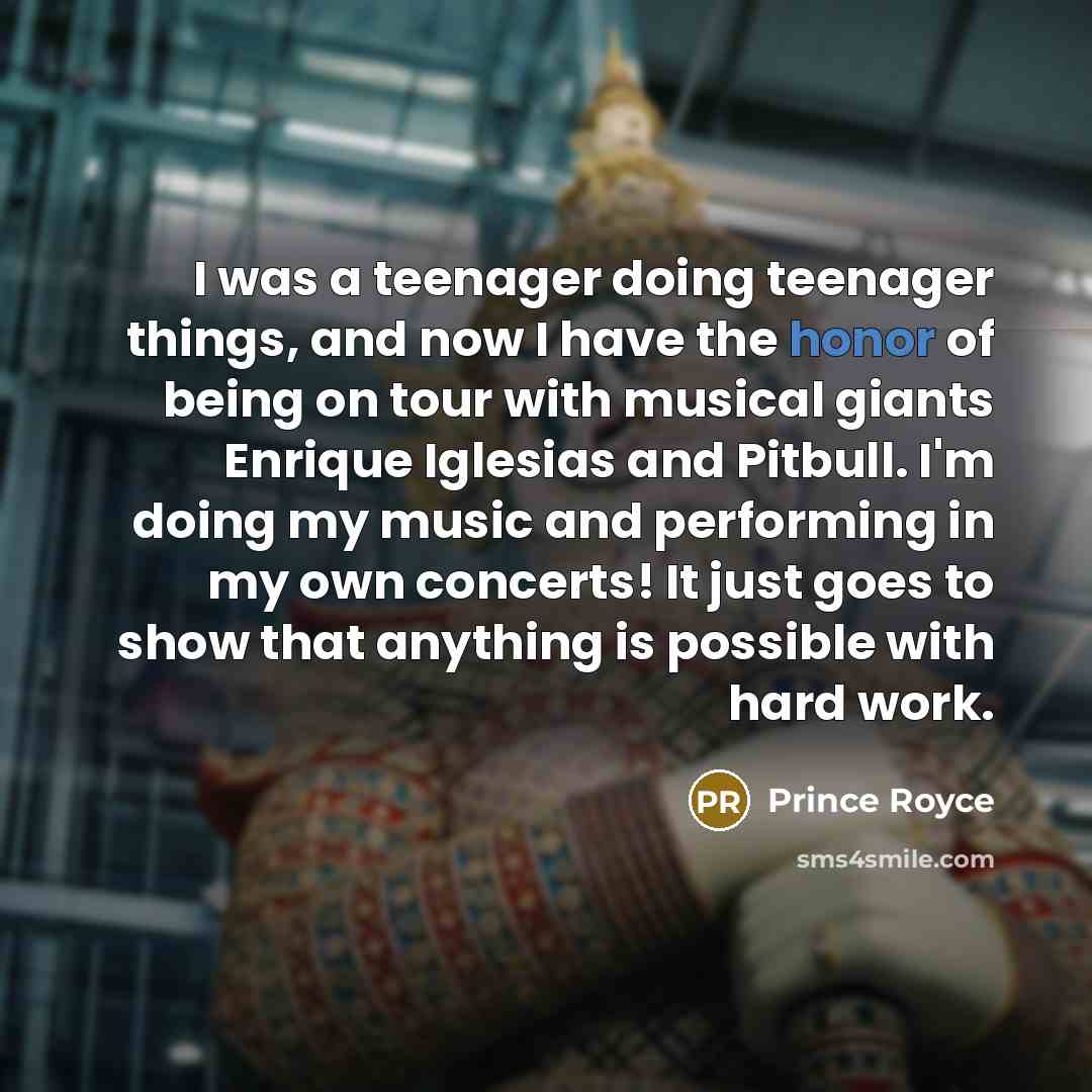 “I was a teenager doing teenager things, and now I…” quote by Prince Royce