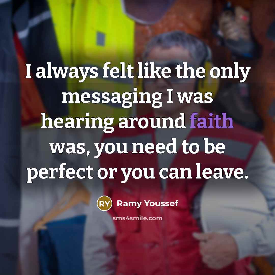 “I always felt like the only messaging I was hearing…” quote by Ramy Youssef