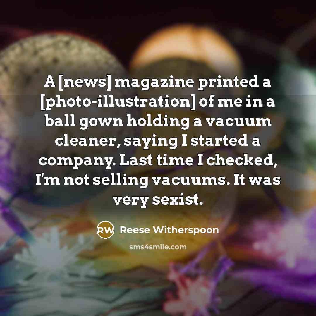 “A [news] magazine printed a [photo-illustration] of me in a…” quote by Reese Witherspoon