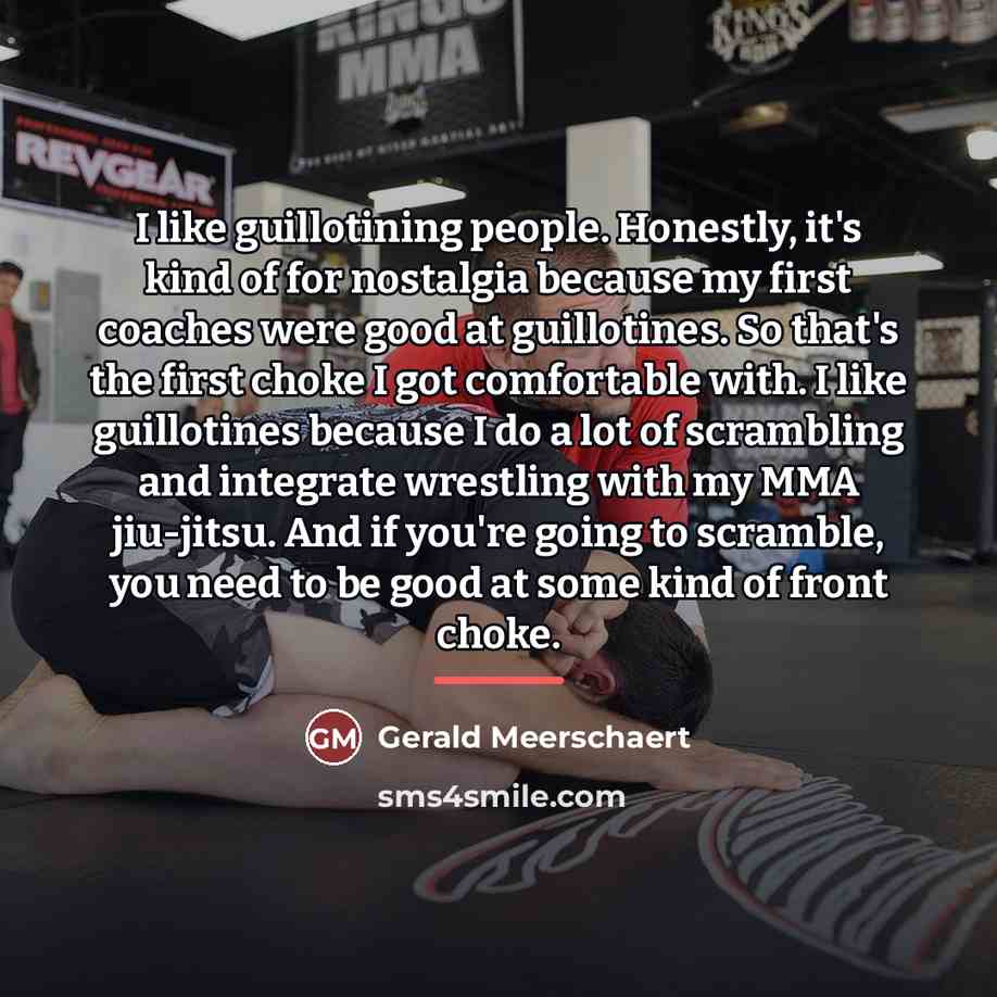 “I like guillotining people. Honestly, it's kind of for nostalgia…” quote by Gerald Meerschaert