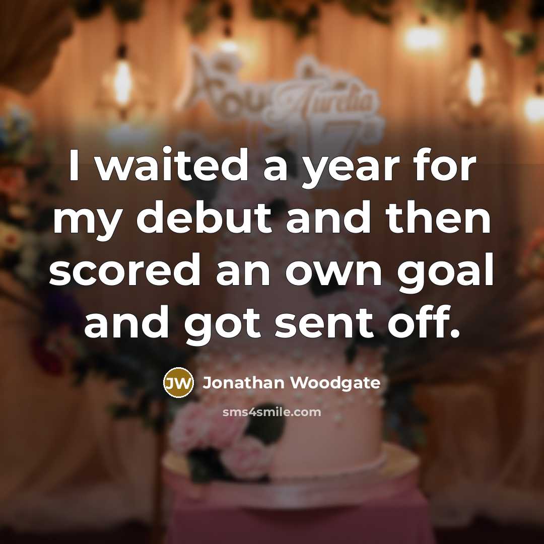 “I waited a year for my debut and then scored…” quote by Jonathan Woodgate