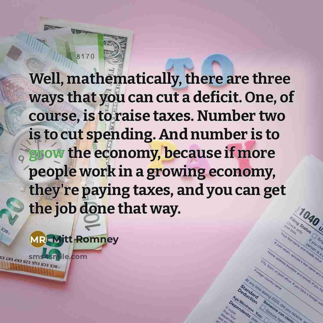 “Well, mathematically, there are three ways that you can cut…” quote by Mitt Romney