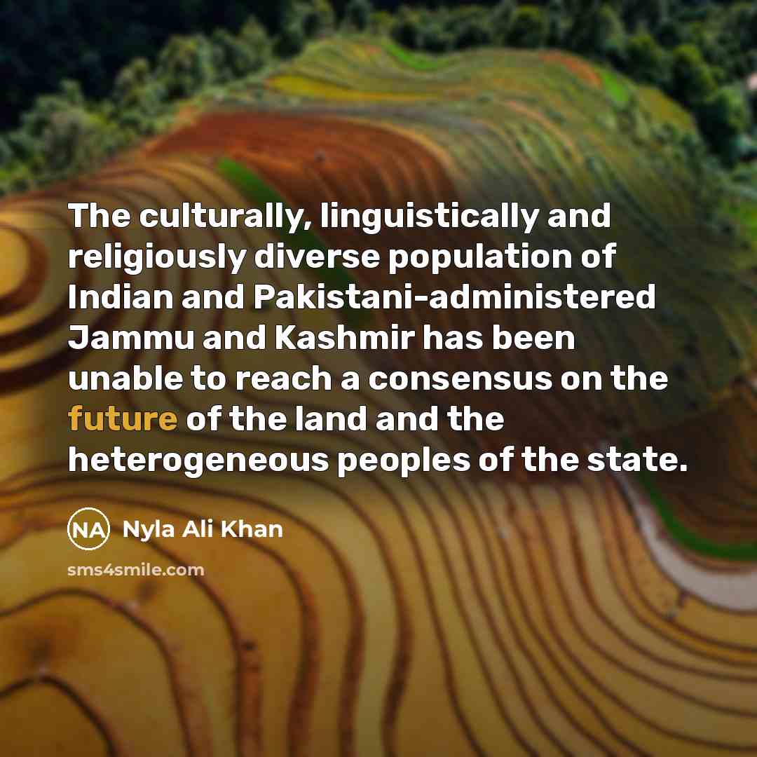 “The culturally, linguistically and religiously diverse population of Indian and…” quote by Nyla Ali Khan