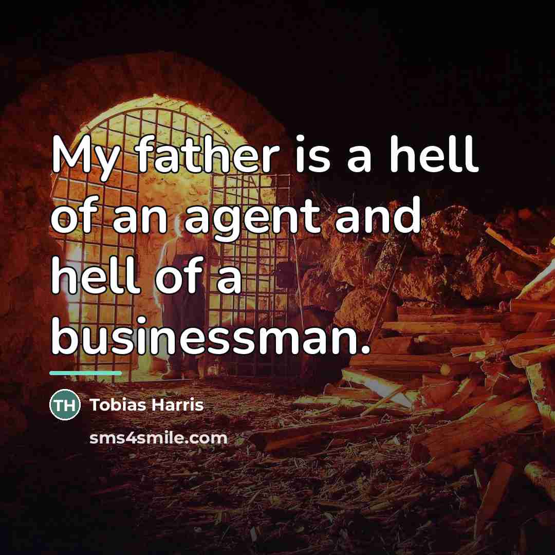 “My father is a hell of an agent and hell…” quote by Tobias Harris