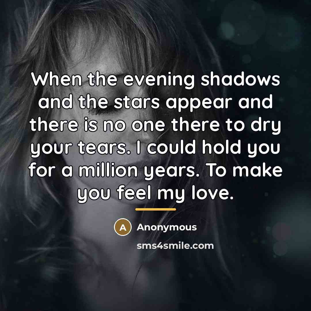“When the evening shadows and the stars appear and there…” quote by Anonymous