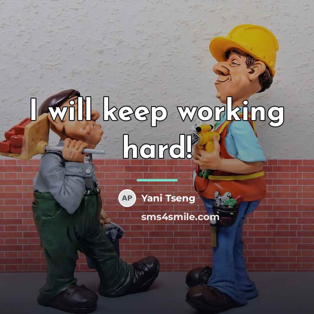 “I will keep working hard!…” quote by Yani Tseng