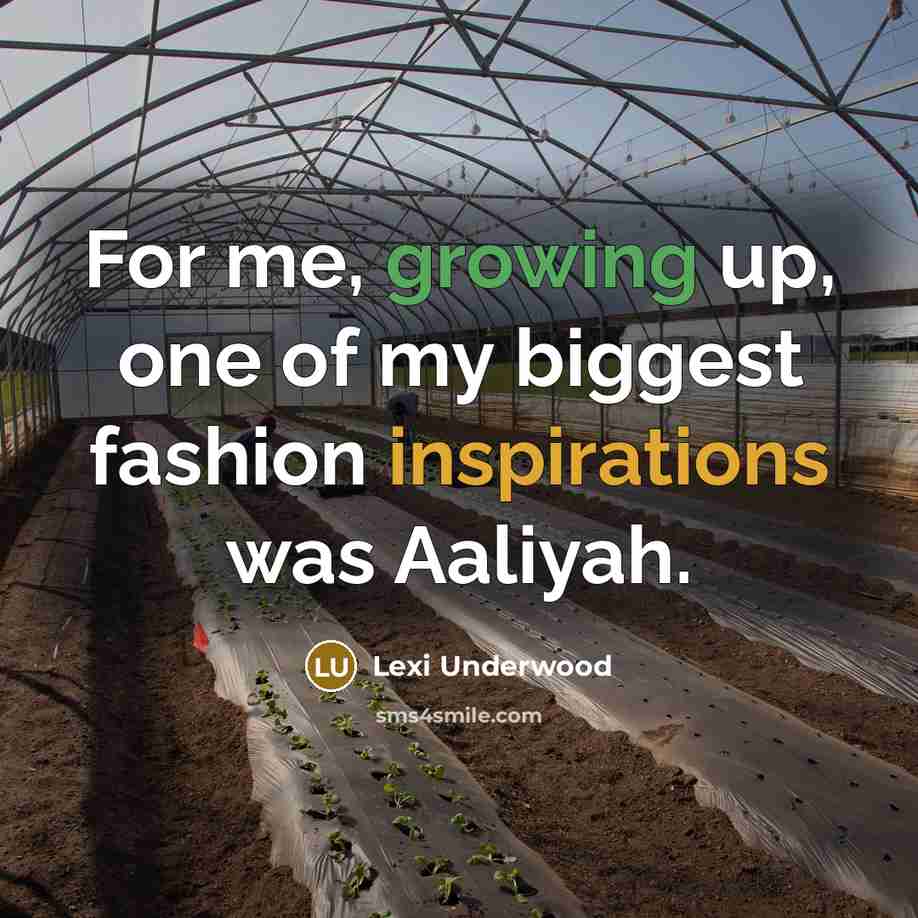 “For me, growing up, one of my biggest fashion inspirations…” quote by Lexi Underwood