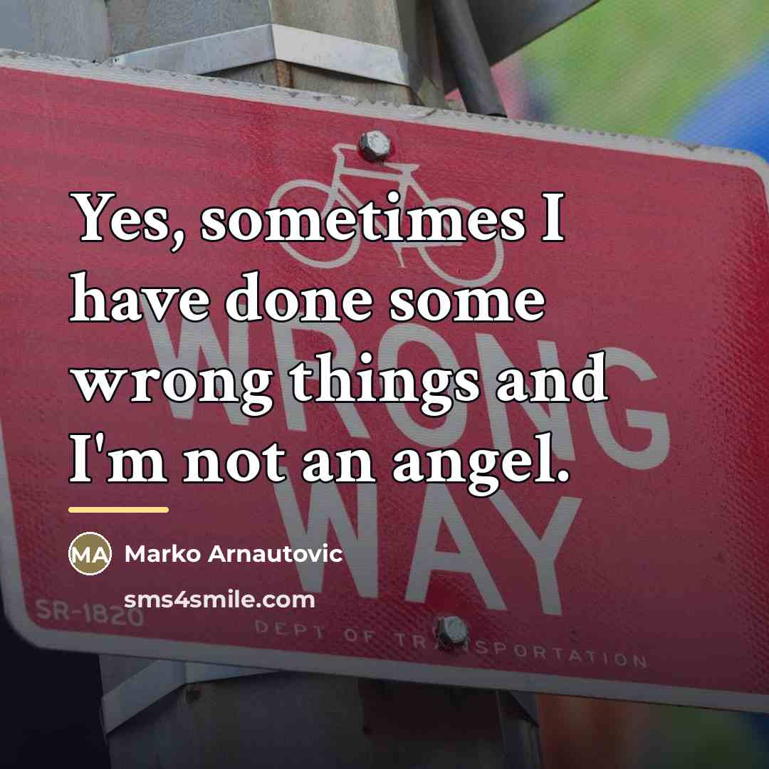 “Yes, sometimes I have done some wrong things and I'm…” quote by Marko Arnautovic