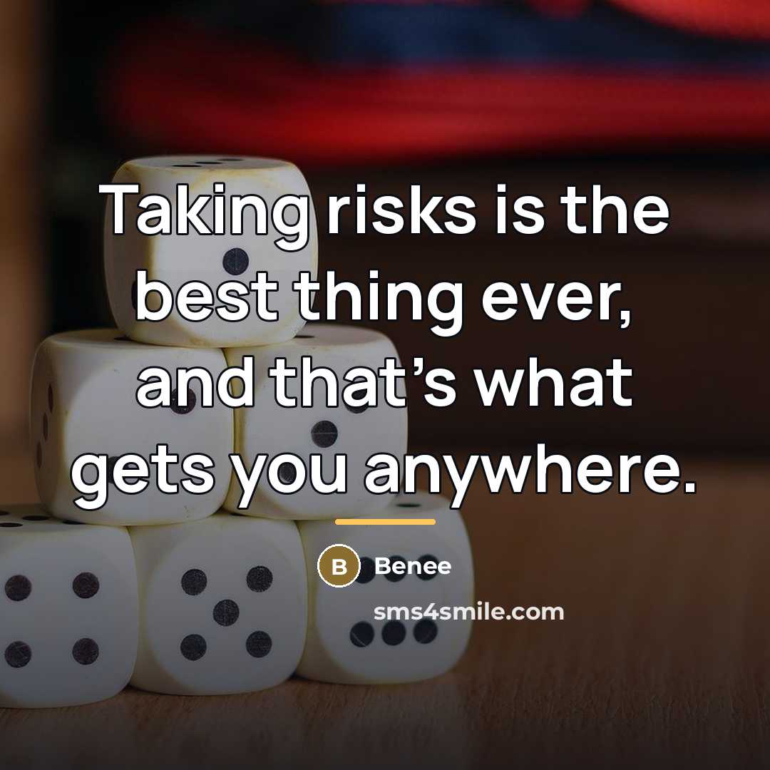 “Taking risks is the best thing ever, and that's what…” quote by Benee