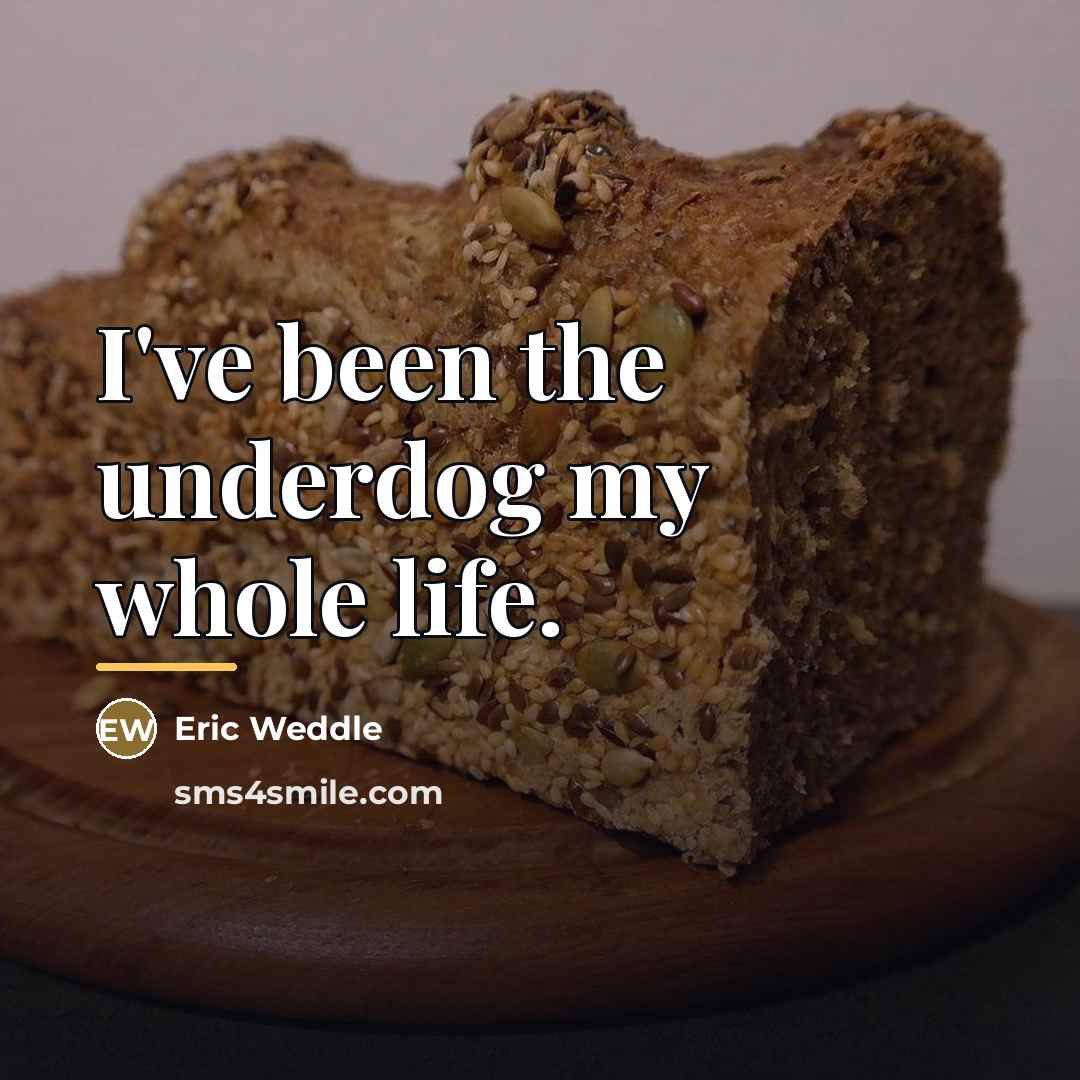 “I've been the underdog my whole life.…” quote by Eric Weddle