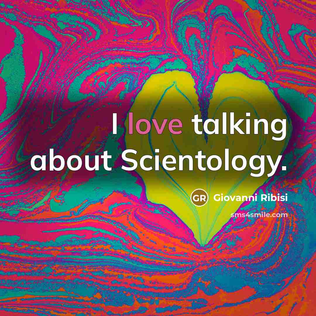 “I love talking about Scientology.…” quote by Giovanni Ribisi