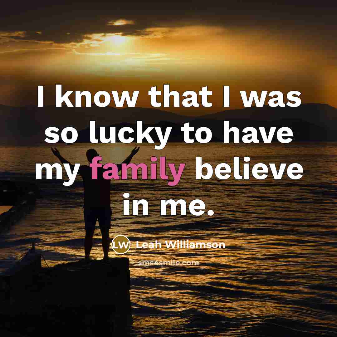 “I know that I was so lucky to have my…” quote by Leah Williamson