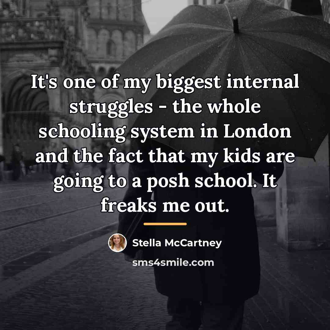 “It's one of my biggest internal struggles - the whole…” quote by Stella McCartney