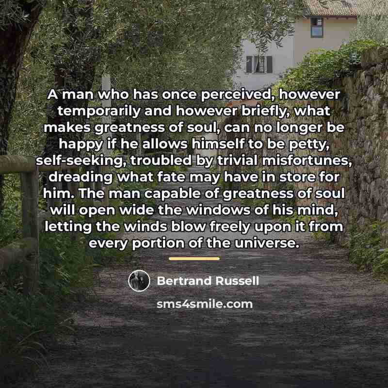 “A man who has once perceived, however temporarily and however…” quote by Bertrand Russell