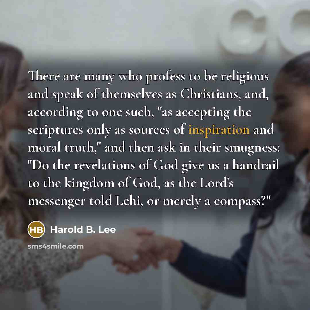 “There are many who profess to be religious and speak…” quote by Harold B. Lee