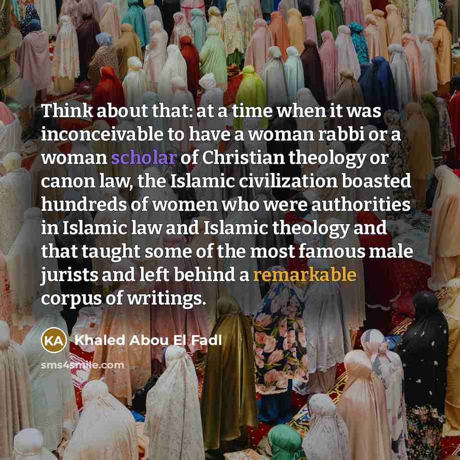 “Think about that: at a time when it was inconceivable…” quote by Khaled Abou El Fadl