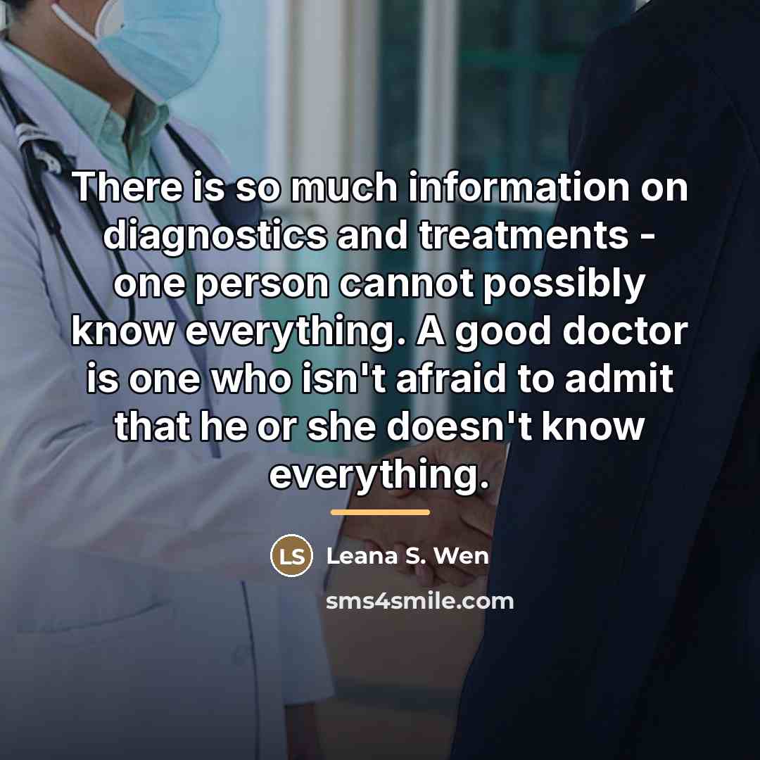 “There is so much information on diagnostics and treatments -…” quote by Leana S. Wen