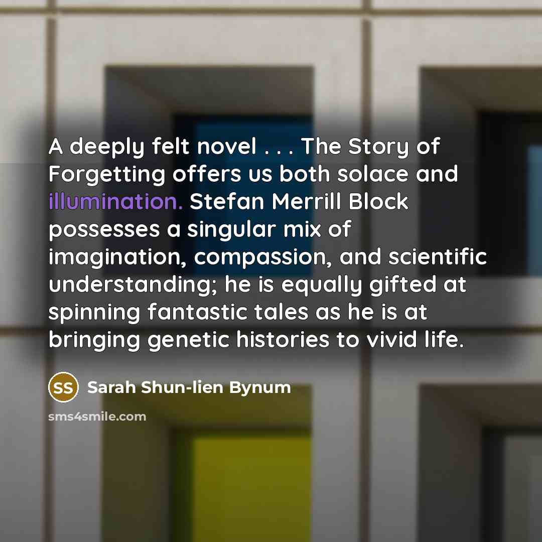 “A deeply felt novel . . . The Story of…” quote by Sarah Shun-lien Bynum