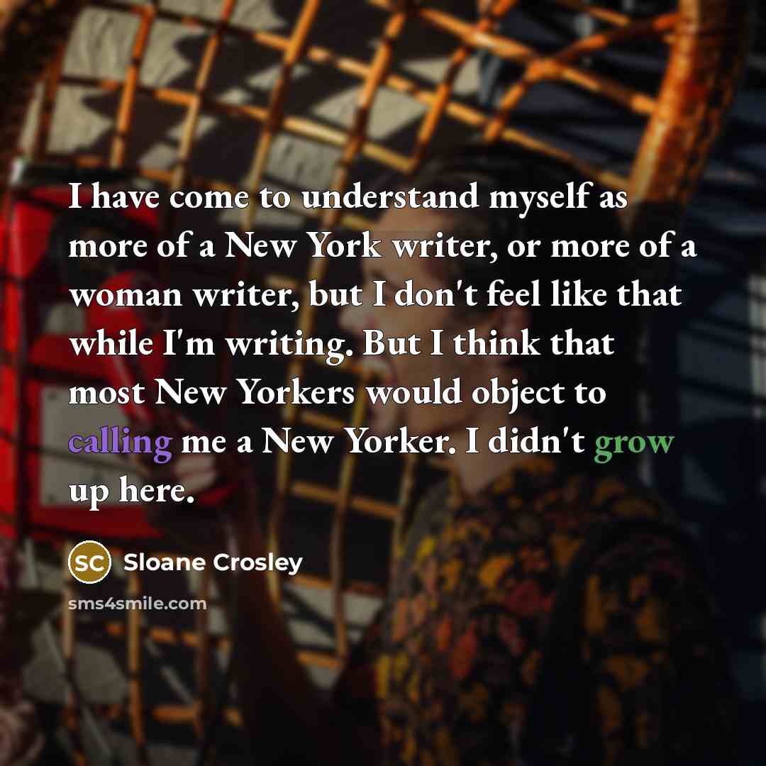 “I have come to understand myself as more of a…” quote by Sloane Crosley