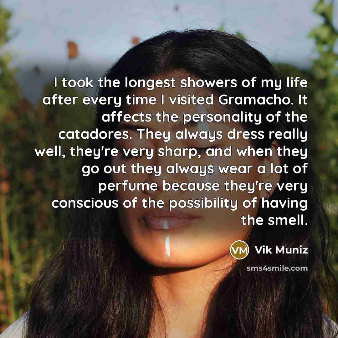 “I took the longest showers of my life after every…” quote by Vik Muniz