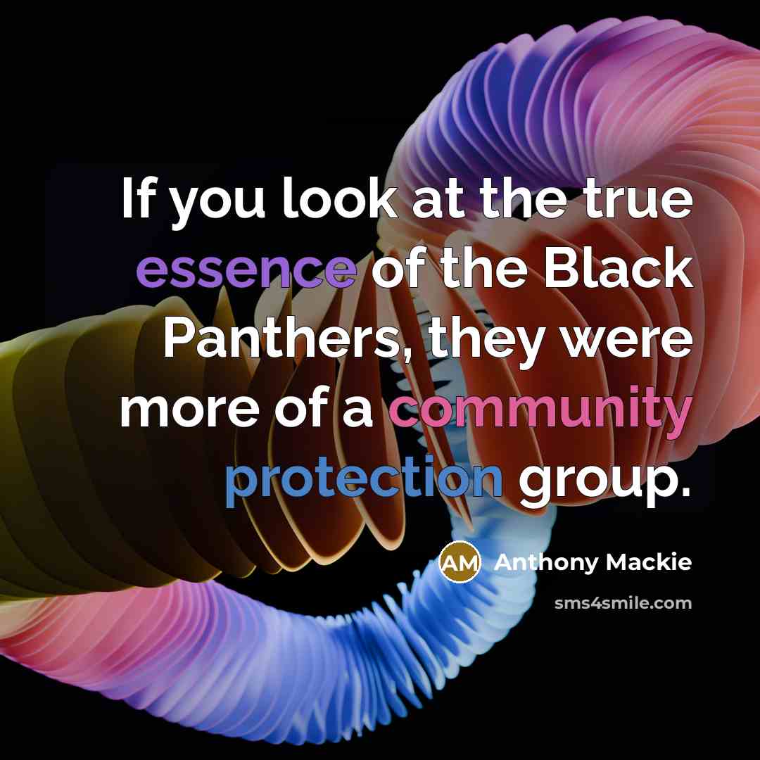 “If you look at the true essence of the Black…” quote by Anthony Mackie