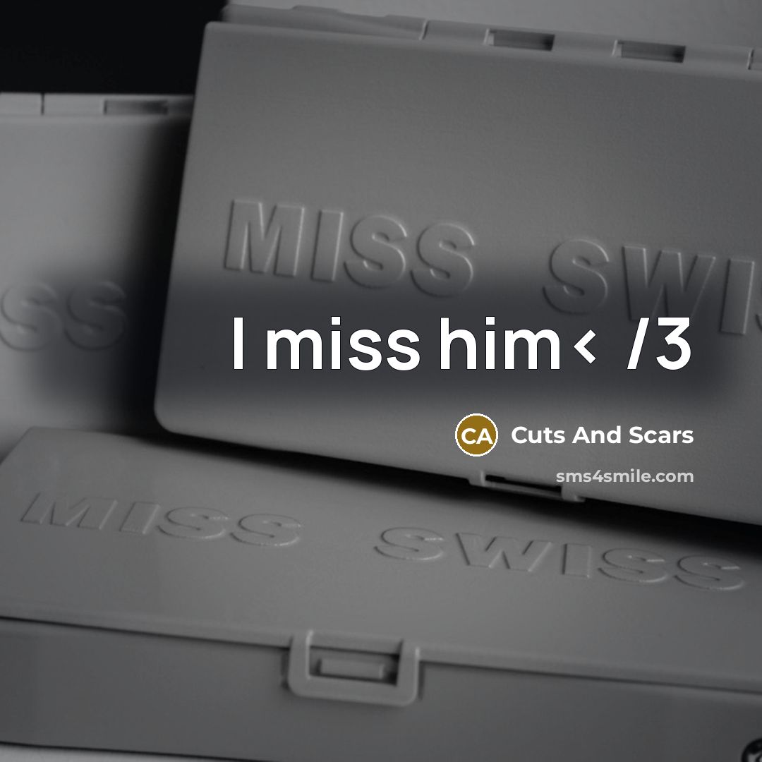 “I miss him< /3…” quote by Cuts And Scars