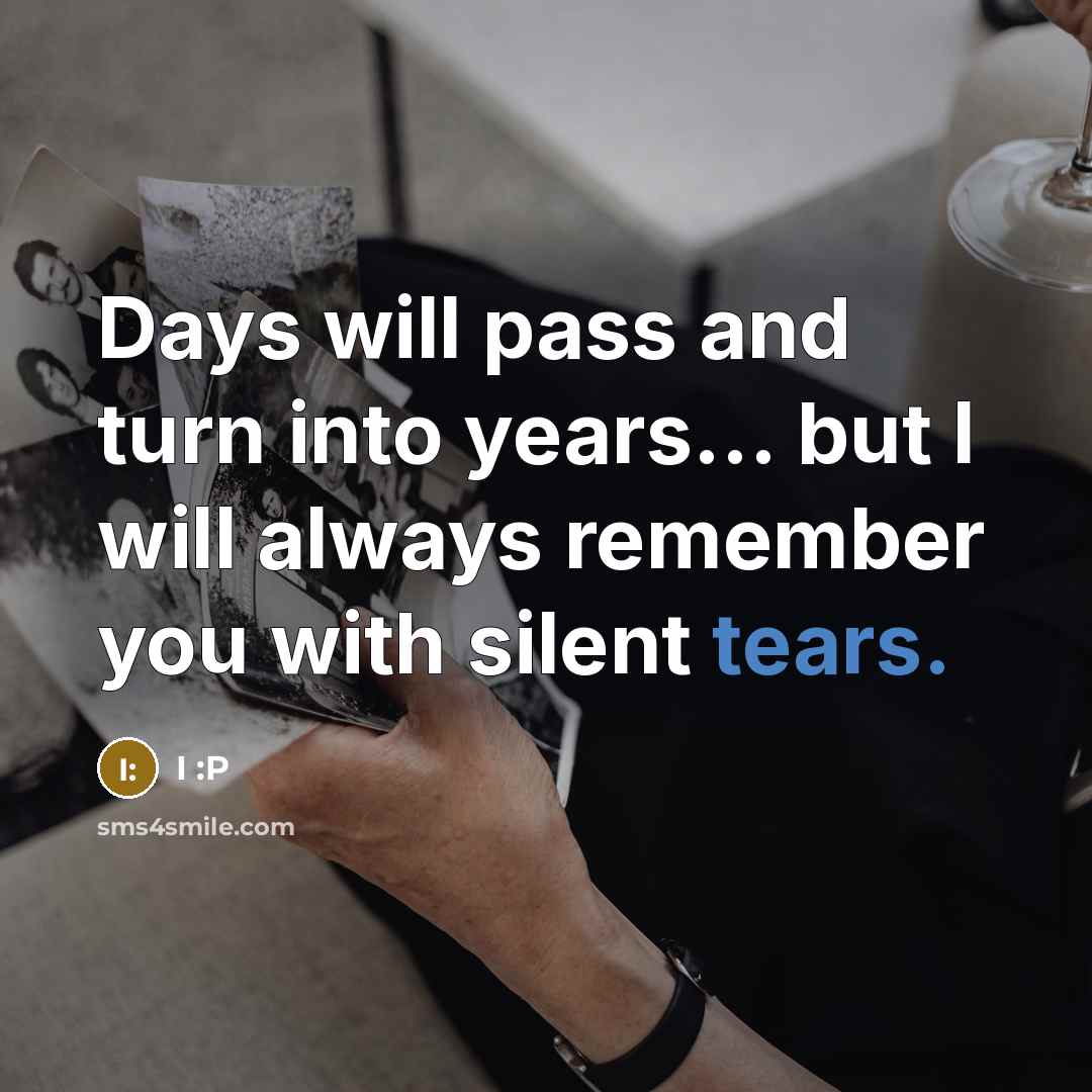 “Days will pass and turn into years... but I will…” quote by I :P