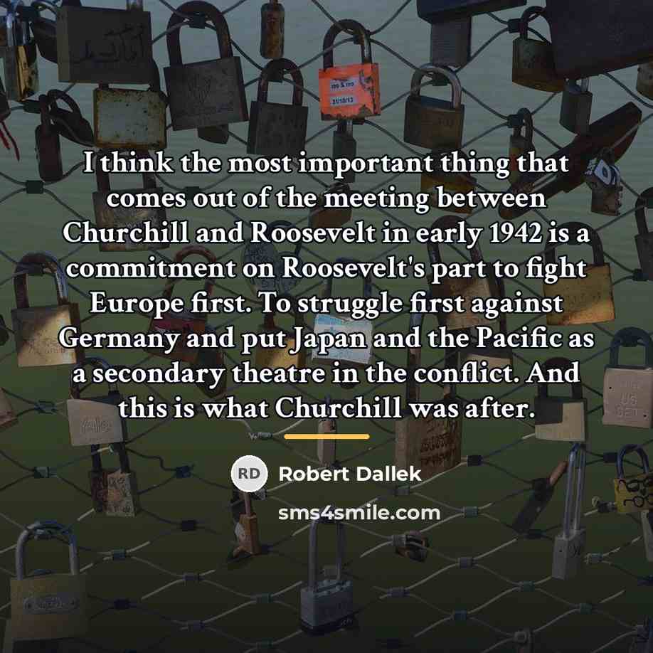 “I think the most important thing that comes out of…” quote by Robert Dallek