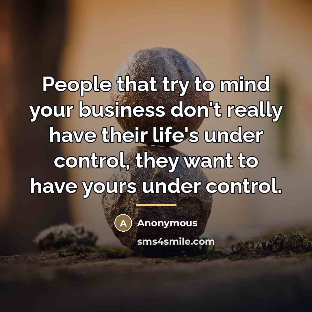 “People that try to mind your business don't really have…” quote by Francisco A Domenech