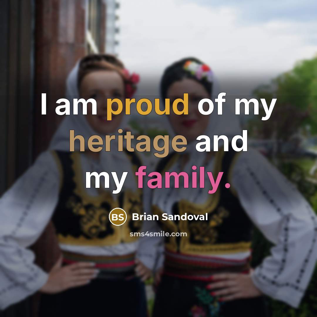 “I am proud of my heritage and my family.…” quote by Brian Sandoval