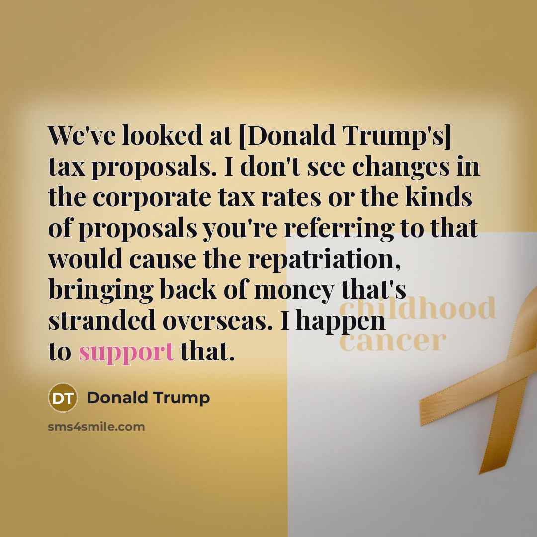 “We've looked at [Donald Trump's] tax proposals. I don't see…” quote by Donald Trump