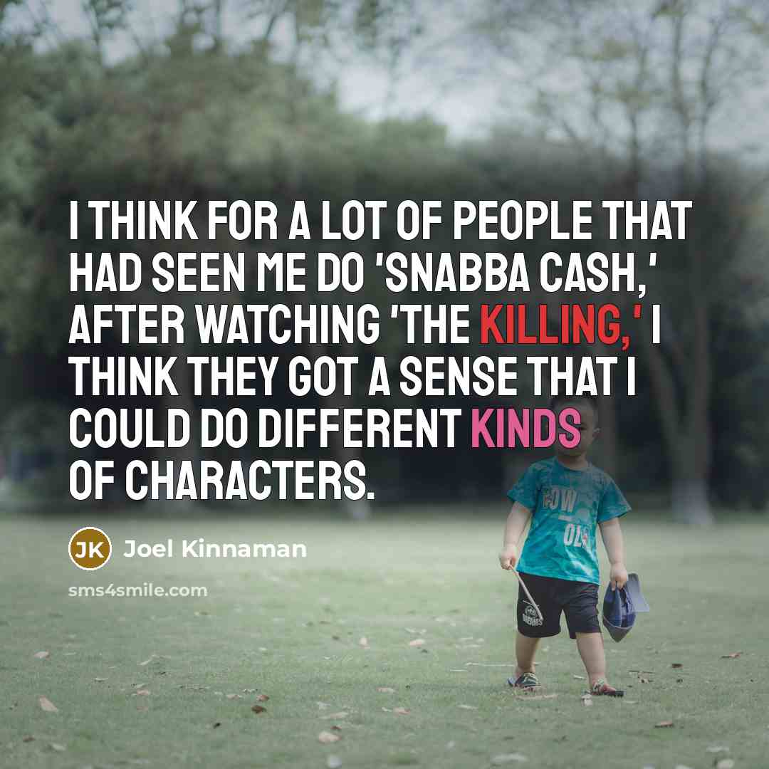 “I think for a lot of people that had seen…” quote by Joel Kinnaman