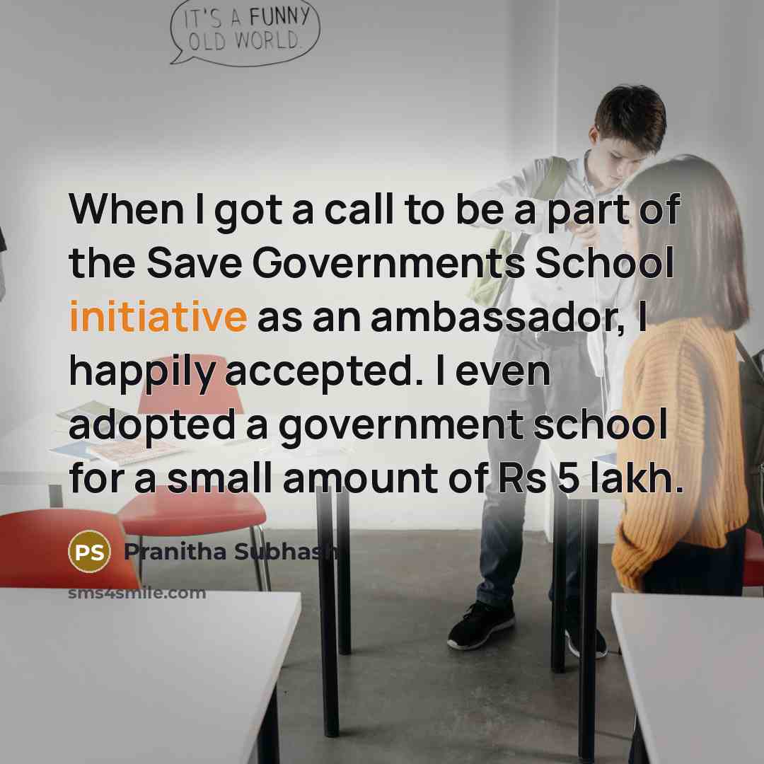 “When I got a call to be a part of…” quote by Pranitha Subhash