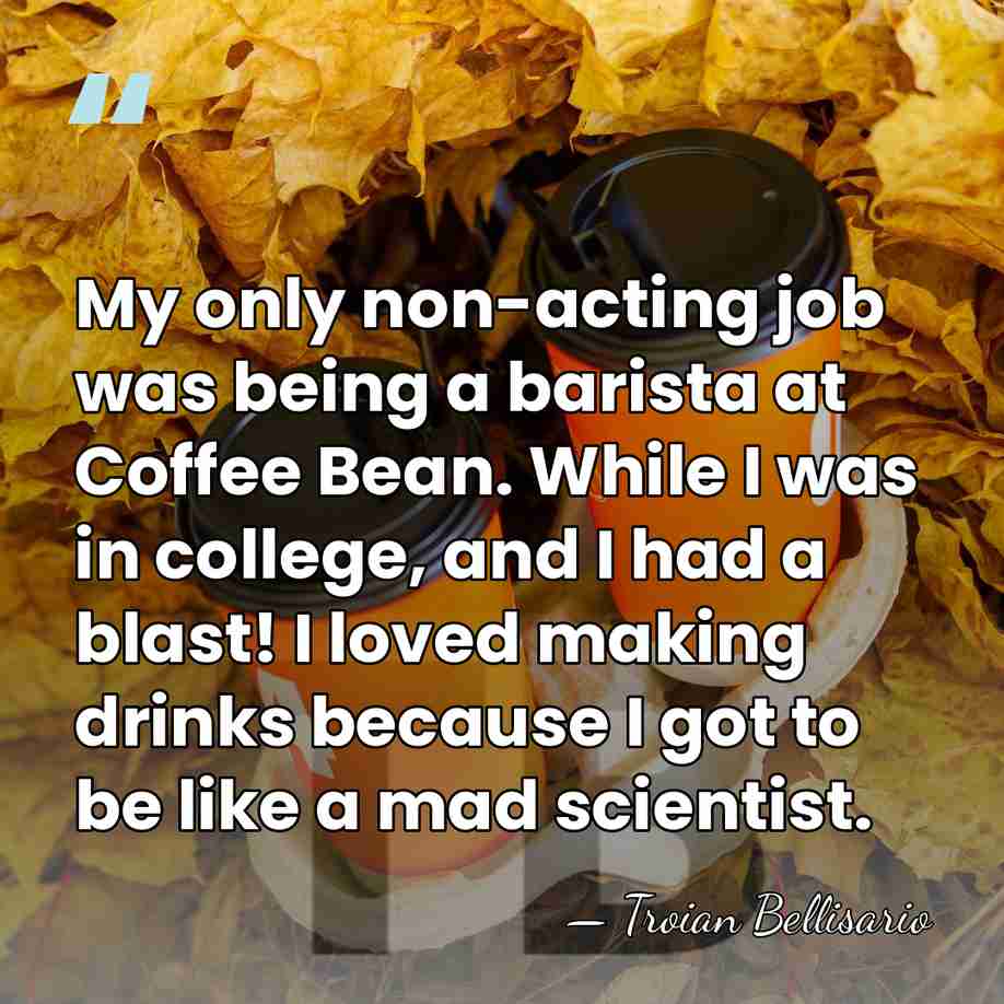 My only non-acting job was being a barista at Coffee Bean. While&hellip; - Troian Bellisario