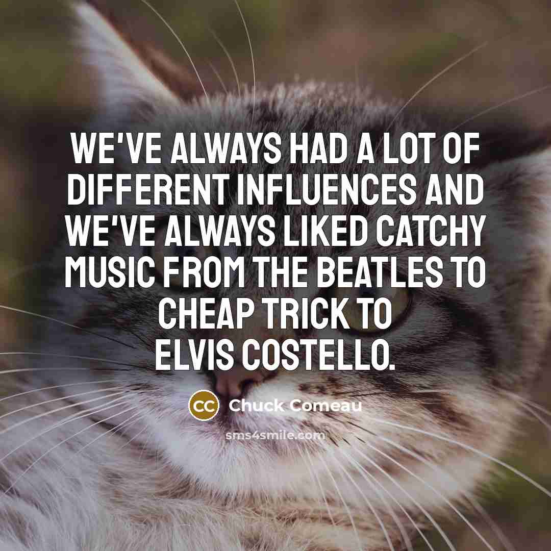 “We've always had a lot of different influences and we've…” quote by Chuck Comeau