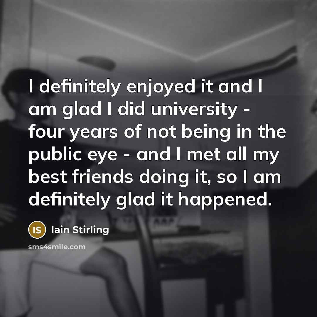 “I definitely enjoyed it and I am glad I did…” quote by Iain Stirling