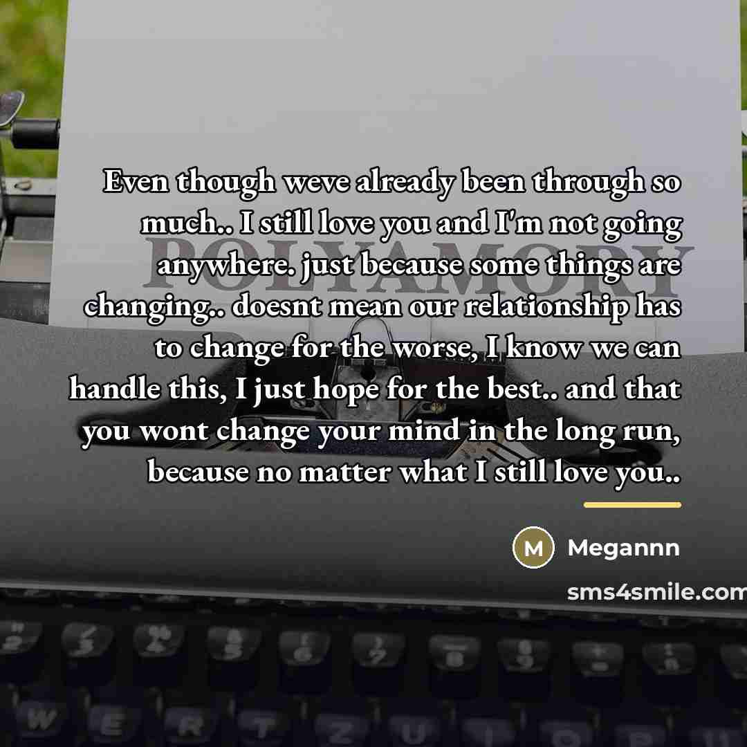 “Even though weve already been through so much.. I still…” quote by Megannn