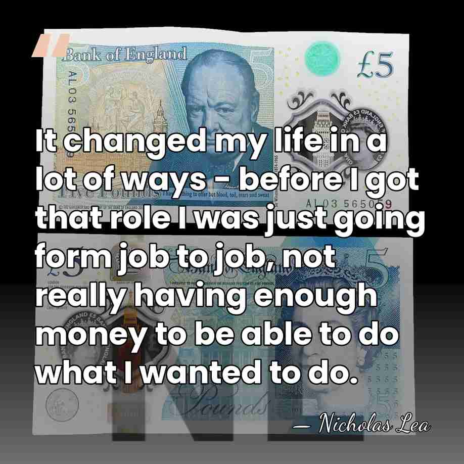 It changed my life in a lot of ways - before I&hellip; - Nicholas Lea