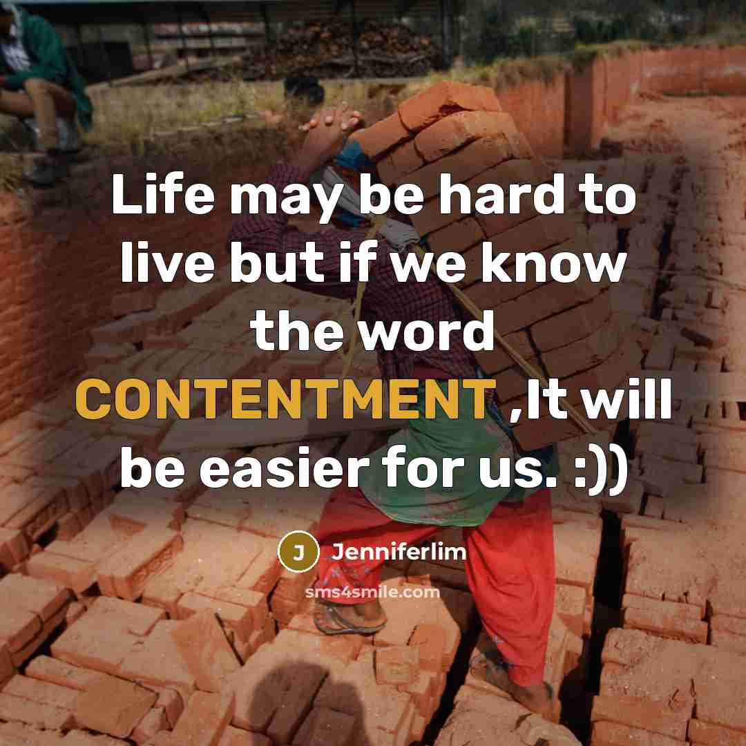 “Life may be hard to live but if we know…” quote by Jenniferlim