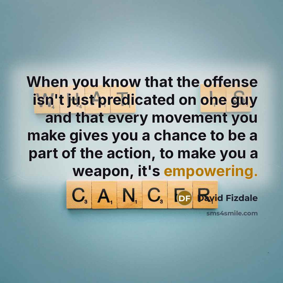 “When you know that the offense isn't just predicated on…” quote by David Fizdale