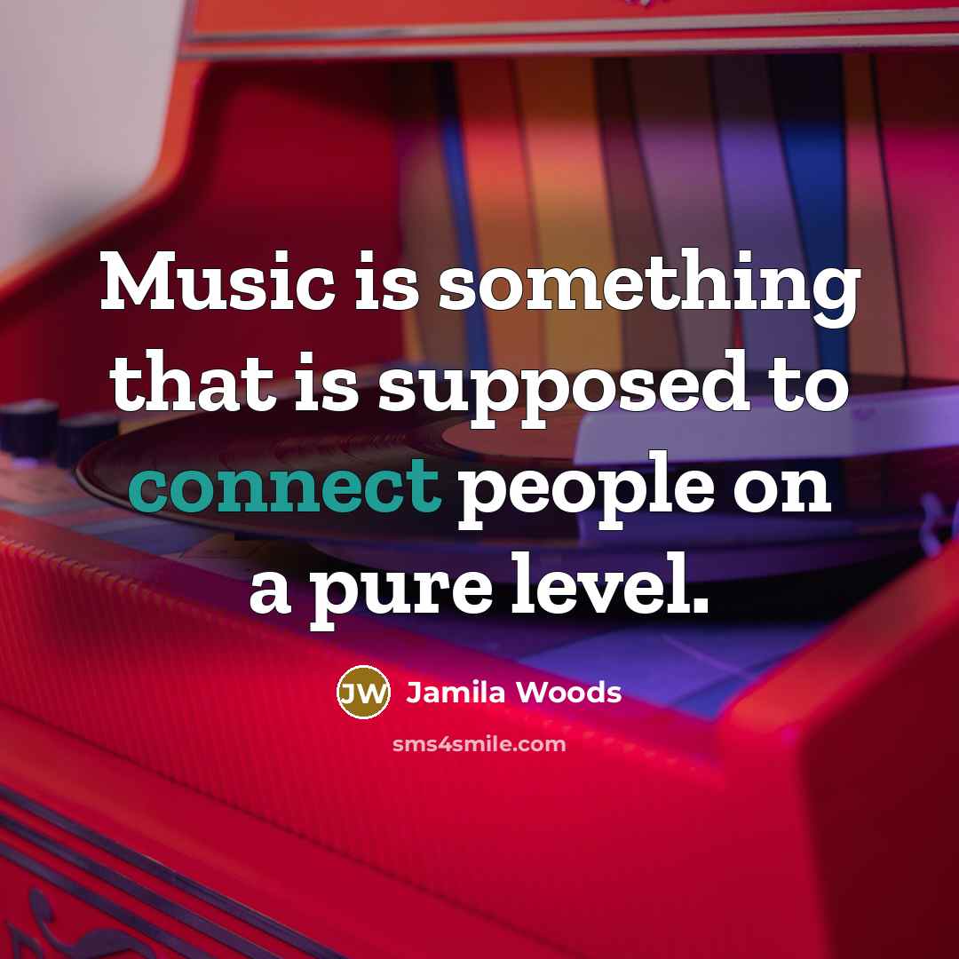 “Music is something that is supposed to connect people on…” quote by Jamila Woods