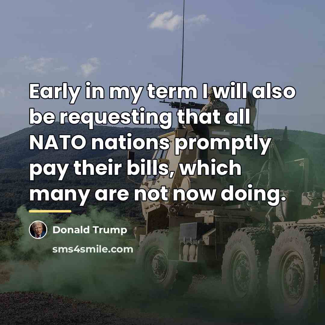 “Early in my term I will also be requesting that…” quote by Donald Trump
