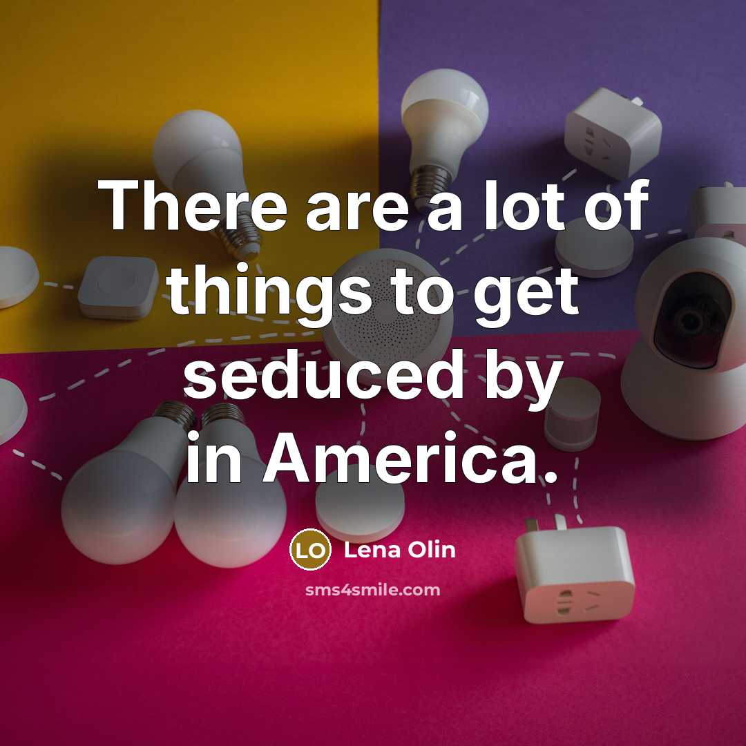 “There are a lot of things to get seduced by…” quote by Lena Olin