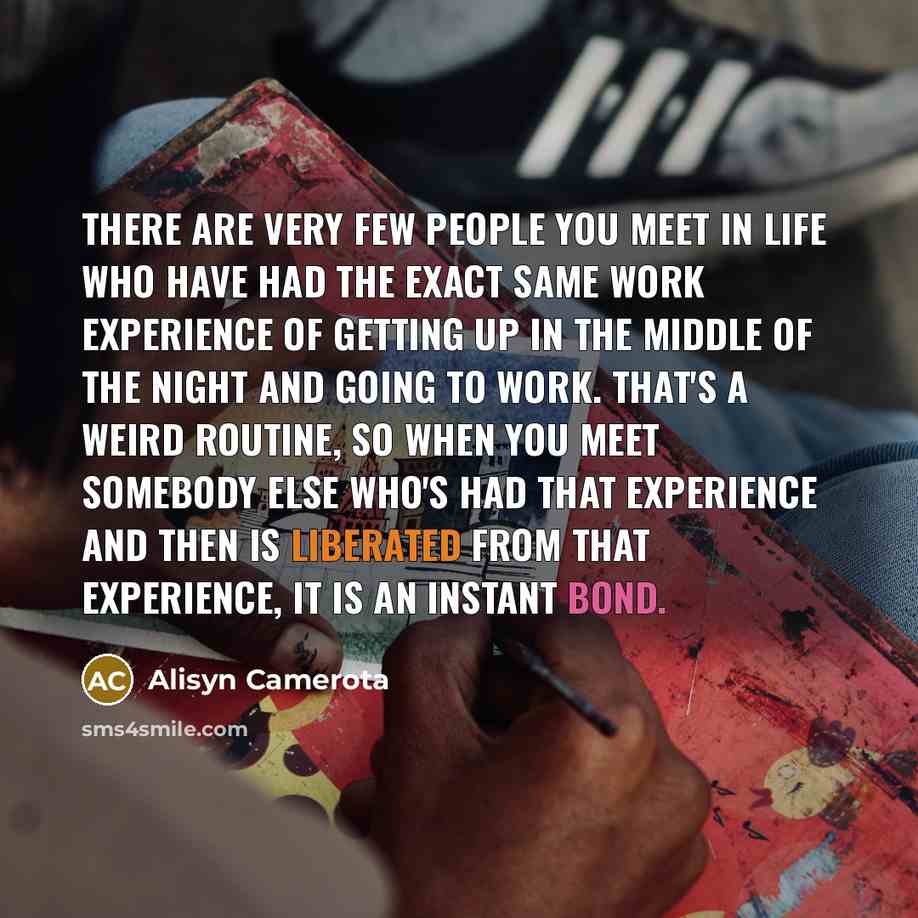 “There are very few people you meet in life who…” quote by Alisyn Camerota