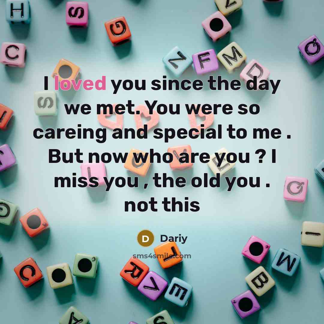 “I loved you since the day we met. You were…” quote by Dariy