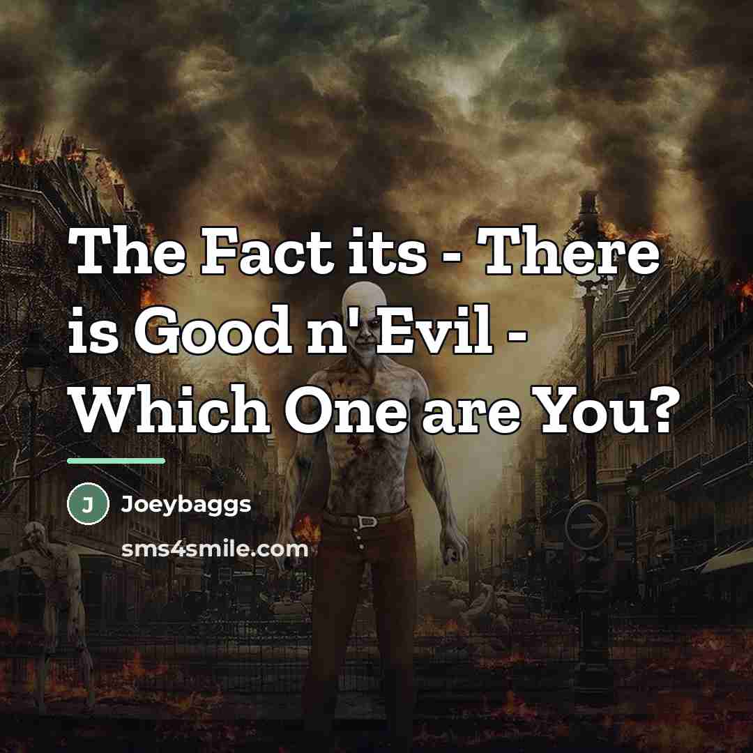 “The Fact its - There is Good n' Evil -…” quote by Joeybaggs