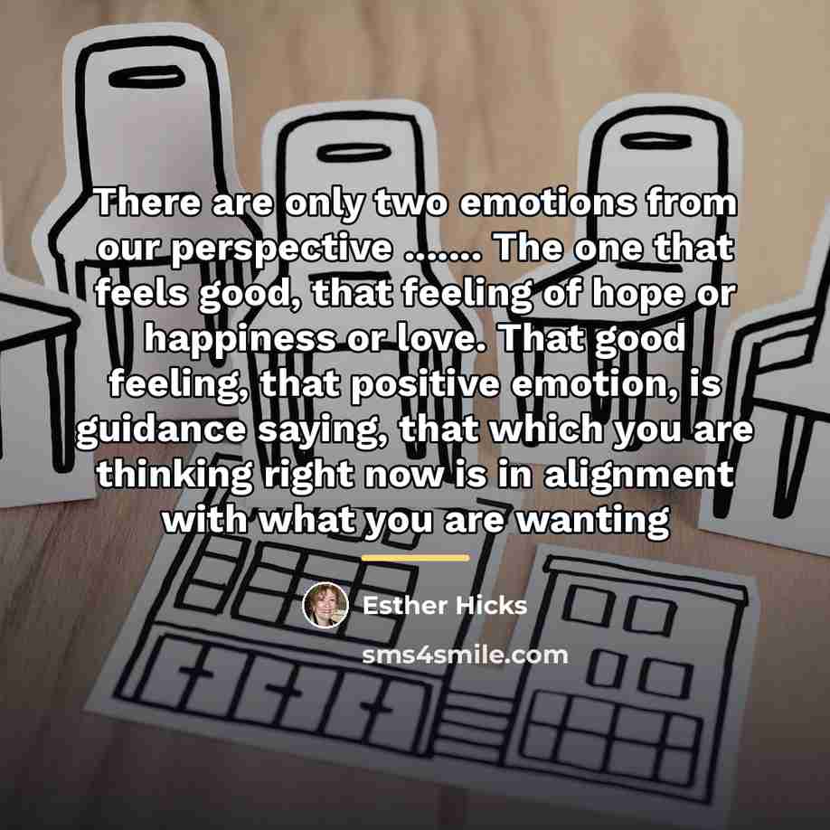 “There are only two emotions from our perspective ....... The…” quote by Esther Hicks