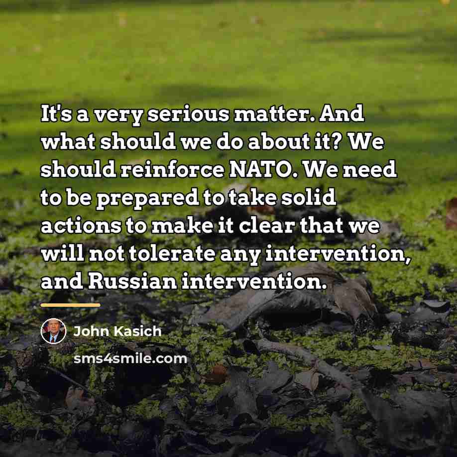 “It's a very serious matter. And what should we do…” quote by John Kasich