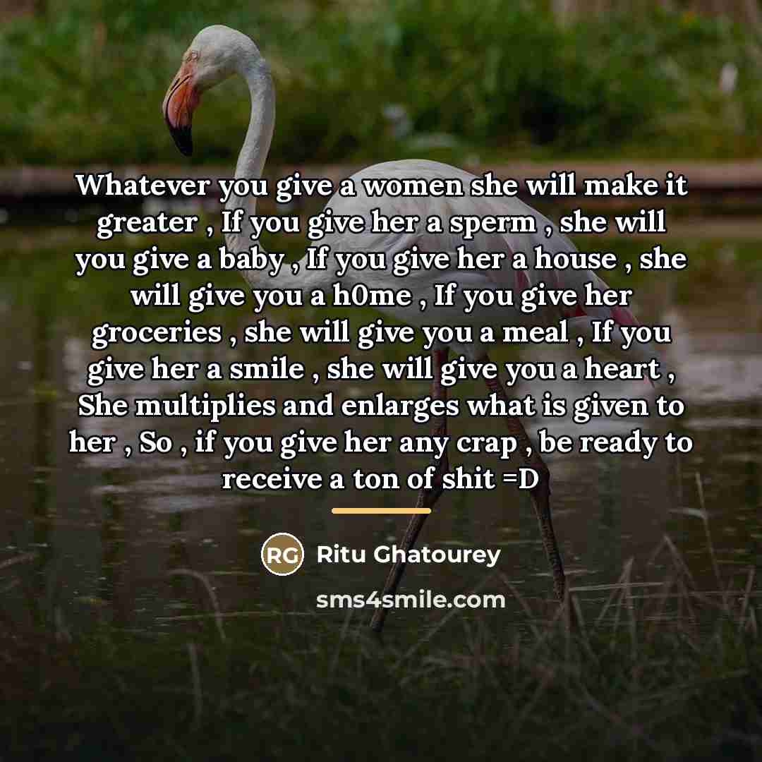 “Whatever you give a women she will make it greater…” quote by Ritu Ghatourey