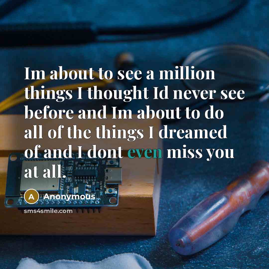 “Im about to see a million things I thought Id…” quote by Anonymous